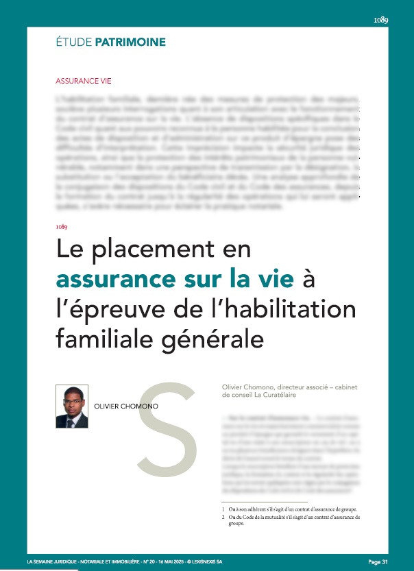 La semaine juridique notariale et immobilière n°20